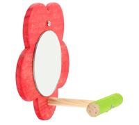 Abaodam Miroir pour Oiseaux avec Perchoir Jouet Éducatif Décompression pour Cage à Oiseaux