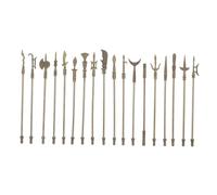 Abaodam Modèle Miniature d'Armes en Alliage de Zinc pour Garçon et Filles Ensemble de 18 Pièces Décorations en Jouets Éducatifs Accessoires de Collection Exposition Learning Toys
