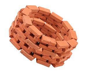 Abaodam Modèles Miniatures en Briques 1:16 150 Pièces en Argile pour Micro-Paysage DIY, Mini Brique De Jardin Empilable, Décor pour Maquettes D’garçon Et Filles Et Usage Éducatif