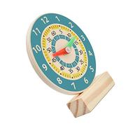 Abaodam Montre Bois Éducative pour Garçon Fille Modèle Enseignement de Horloge Cognitif Stimulant pour Développer et à Lire Heure