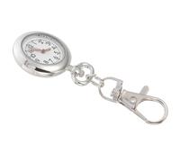 Abaodam Montre de Poche Accessoire Pratique Vintage Porte-clés Plusieurs Styles Design Multifonction en Alliage et Verre Argenté pour Infirmière pour Paquet ou Examen