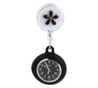 Abaodam Montre de Poche Suspendue Noire en Verre Affichage de L'heure, Style Rétro Élégant, pour Anniversaire ou Mariage, Design Classique et Fonctionnel