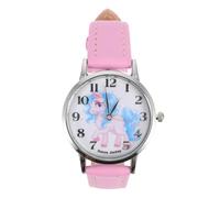 Abaodam Montre Garçon Fille à Quartz avec Bracelet Cuir Rose Licorne Montre Analogique Éducative pour Filles et Facile à Lire pour Usage Quotidien
