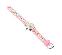 Abaodam Montre Garçon Fille Analogique Étanche Silicone Léger Cœur Rose Clair Portable pour Tout-Petits et Étudiants Cadeau Pratique pour Apprendre Heure