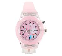 Abaodam Montre LED Garçon et Filles Rose à Motif Lapin Lumineuse et Confortable Bracelet Ajusté pour Élèves Montre Éducative Dessin Animé Adaptée aux Garçon et Filles
