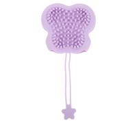 Abaodam Moufles de Bain en Silicone Violet pour Animaux de Compagnie - Peigne de Massage Doux pour Chat et Petit Chien, Brosse Antidérapante pour Enlever Poils Morts, Nettoyage