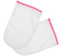 Abaodam Moufles de Manucure Améliore la Pénétration des Nutriments en Tissu Éponge Rouge la Paraffine et Garde les Mains Chaudes pour Soin des Mains