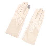 Abaodam Moufles d'Été en Coton Fin pour Femmes Protection Solaire Légère et Respirante Compatibles Écran Tactile Paire de Moufles Anti-UV pour Activités Extérieures et Conduite