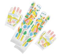 Abaodam Moufles et Chaussettes de Massage Élastiques pour Réflexologie et Acupression Kit Portable pour Mains et Pieds Outils de Massage Manuel pour Fatigue Unisexe Taille Unique