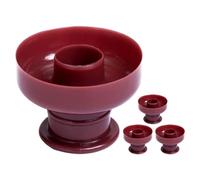 Abaodam Moule à Beignets Antiadhésif Rond 4 Pièces en Plastique Réutilisable Résistant Haute Température pour Pâtisserie DIY Cuisine Bakery