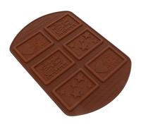 Abaodam Moule à Chocolat en Silicone Multi-motifs 1 Pièce pour Biscuits, Gâteaux et Desserts, Matrice Flexible Antiadhésive pour Décoration Pâtisserie, Cuisson Maison et Bricolage