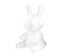 Abaodam Moule en Mousse Lapin pour Décoration de Fête et Bricolage, Forme Cartoon en Polystyrène Blanc, Pratique et Résistant, pour Créations Florales et Célébrations