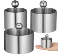Abaodam Moule Rond en Acier Inoxydable Ustensile Cuisine Cuisine Facile à Nettoyer pour Plats Froids et Riz Adapté la Pâtisserie