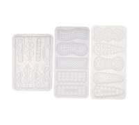 Abaodam Moule Silicone pour Pince à Cheveux 3 Pièces Résistant à L'usure Réutilisable pour DIY Création Artisanale D'accessoires de Cheveux