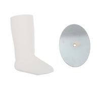 Abaodam Moules de Pieds de Présentoir de Chaussettes en Plastique de Couleur Blanche avec Fond Magnétique