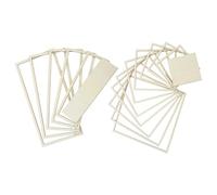 Abaodam Moules en Bois 2 Sets pour Poterie Carrés et Rectangulaires Outils de Modelage D'argile Concentriques pour Production Céramique Professionnelle et Création Artisanale