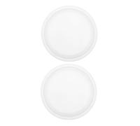 Abaodam Moules Ronds en Silicone 2 Pièces pour Résine, Blanc