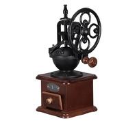 Abaodam Moulin à Café Manuel en Bois Vintage, Broyeur Portable Compact pour Grains de Café et Épices, Meule Fine à Manivelle, Tiroir Récupérateur Pratique, Ustensile Cuisine pour Voyage