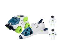 Abaodam Navette Spatiale en Plastique 1 Vaisseau Spatial 1983, 1 Véhicule D’Exploration, 2 Astronautes, Spatial Éducatif pour Garçon et Filles, Jeu Stem Créatif à Usage Domestique