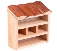 Abaodam Nichoir en Bois Naturel pour Oiseaux et Perroquets, Nid Décoratif Extérieur pour Jardin et Balcon, Refuge Protecteur Vent et Pluie, Accessoire Solide pour Observation des Oiseaux