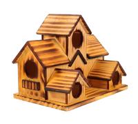 Abaodam Nid D'oiseau en Bois Chambre De La Maison des Oiseaux Maisons d'oiseaux en Plein Air Moineau Nichoirs pour Dégagement Extérieur Maisons d'oiseaux pour L'extérieur Mangeoire Café