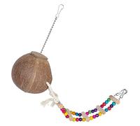Abaodam Nid Oiseau Coquille De Noix De Nichoir Suspendu avec Échelle Lit Décoratif pour Perroquet