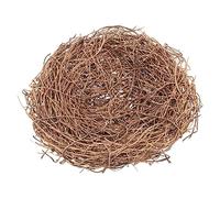 Abaodam Nid Oiseau Rotin Artificiel Fait Main Décor Naturel pour Pâques Mariages et Support pour Œufs et Bonbons Ornement Décoratif Polyvalent