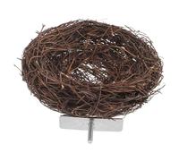 Abaodam Nid Oiseau Rotin Tressé Naturel Abri Douillet pour Oiseaux Accessoire de Cage pour Perruche Intérieur ou Extérieur Aux Intempéries Odeur