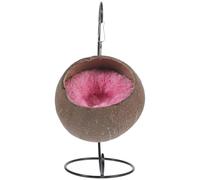 Abaodam Nid Suspendu pour Cochon d'Inde en Coton Structure Balançoire, Lit Chaud Confortable en Bois et Fer, pour Petits Animaux Couleur Aléatoire