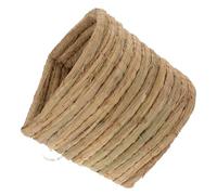 Abaodam Nid Tissé en Paille Naturel pour Petits Animaux, Lit Douillet en Paille pour Hamster et Cochons D’Inde, Taille Moyenne, Maisonnette pour Animaux de Compagnie, Usage Quatre
