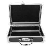 Abaodam Noir Boîte à Outils avec Poignée Portative, en Alliage D’Aluminium | Rangement Organisé pour Instruments et Outils à Main, Usage Maison ou Établi D’atelier, Sécurité des Affaires