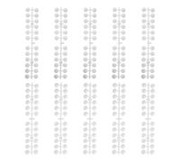 Abaodam Nuancier Capsules D'ongles en Plastique Léger 240 Pièces et Ruban Adhésif Double Face, pour Écoles de Manucure et Débutants