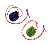 Abaodam Ocarina en Céramique Rouge 6 Trous pour Garçon et Filles avec Cordon et Partition, Instrument de Musique Miniature pour Apprentissage et Création Musicale Couleur Aléatoire