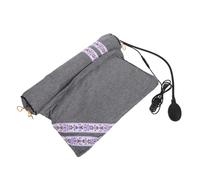 Abaodam Oreiller Chauffant USB Nuque avec Rembourrage Pur D’Armoise Coussin Gonflable Réglable Compresse Apaisante pour Soulager Douleurs Cervicales Maison Bureau Voyage Housse