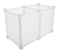 Abaodam Organisateur De Congélateur Coffre En Plastique Robuste 2 Compartiments 36x19x24 Cm Séparateur Réfrigérateur Pour Rangement La Cuisine Maison