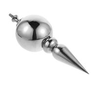 Abaodam Ornement de Drapeau Acier Inoxydable Boule Argentée Résistante Aux Intempéries Remplaçant Tête de Mât pour Affichage Institutionnel et Cérémonie Adapté Bureau et Extérieur
