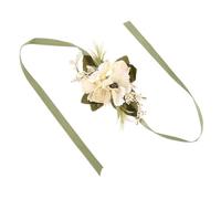 Abaodam Ornement de Poignet Fleur Mariage Artificielle | Bracelets de Honneur, Bracelet de Fleurs Dhonneur, Décoration Rustique, Léger, Haute Réalisme, DIY