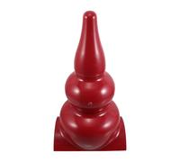 Abaodam Ornement de Toit Chinois Ancien de Gourde, Décoration de Toit Vintage Rouge Jujube, Garniture Décorative pour Pavillon et Gazebo, Matériau Résistant aux Intempéries, Installation