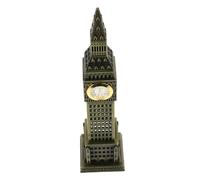 Abaodam Ornement Équipe Tour Horloge Miniature Ornement Anglais Décorations De Statues Modèle De Tour Horloge Miniature Réplique De Big Ben Décoration Vintage