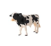 Abaodam Ornement Vache Réaliste Plastique Modèle Animal Simulé Décor Bureau Figurine Vache Noire et Blanche Décorative pour Maison