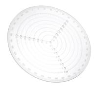 Abaodam Outil Bois Menuiserie Rond Règle Centrale Travail du Bois en Acrylique pour Centrage Précis pour Tournage et Bricolage