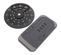 Abaodam Outil d'Apprentissage Guitare en Alliage d'Aluminium Roue du Cercle des Compacte et Portable Entraînement Rapide aux Accords et Théorie Musicale pour Débutants et Musiciens en