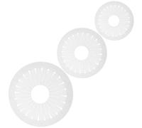 Abaodam Outil de Création de Nœuds en Ruban 3 Pièces - Gabarits de Rosettes de 9 Cm, 12 Cm et 15 Cm en Plastique - Moule de Base pour Badge Diy, Planche D’alignement pour Broches