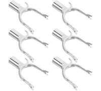 Abaodam Outil de Fixation des Branches en Alliage D'aluminium Argenté 6pcs pour Arbres Fruitiers Support Solide pour Vergers et Jardins Ornementaux