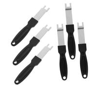 Abaodam Outil de Levage Portable en Acier Inoxydable 6 Pièces pour Barbecue avec Poignée Antidérapante Accessoire pour Grilles Amovibles Lors de Fêtes et Cuisson au Four