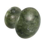 Abaodam Outil de Massage Facial Jade Forme Champignon Vert Élégant Masseur Gua Sha pour Visage Cou et Bras Pierre Naturelle pour Soins et Relaxation