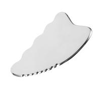 Abaodam Outil de Massage Facial Métallique Acier Inoxydable Grattoir Guasha Portable Compact et Ergonomique pour Visage Cou et Relaxation Musculaire