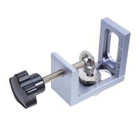 Abaodam Outil de Positionnement pour Perçage de Trous Droits en Acier au Carbone Plaque de Coupe-goujon Réglable pour Charnières de Meubles et Travail du Bois en Menuiserie