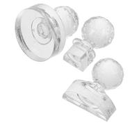 Abaodam Outil de Tampon pour Fard à Paupières 3pcs en Acrylique, Contrôle Précis, Esthétique et Pratique, pour Maquillage des Sourcils et Highlighter