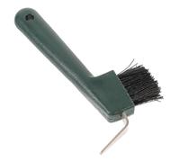 Abaodam Outil de Toilettage Sabots de Cheval avec Brosse et Cure Pied Ergonomique Manche Confortable Nettoyage des Sabots et Poils et Plastique Usage Professionnel